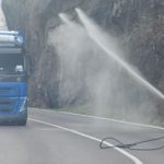 Trafic blocat ore intregi pe Valea Oltului din cauza scaparilor de gaze