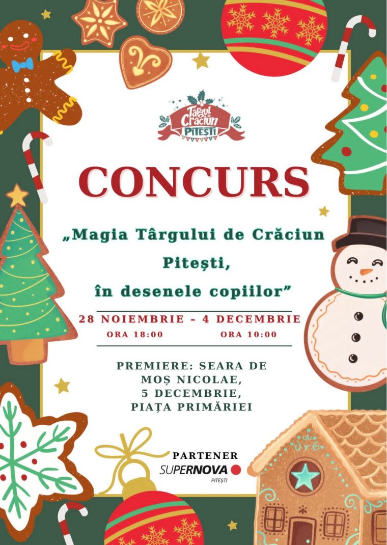 Ultimele zile pentru inscrierea la concursul Magia Targului de Craciun Pitesti