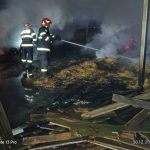 Video Incendiul a distrus o hala din Buzoaesti