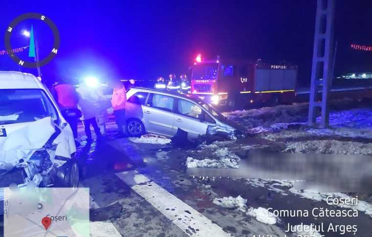 Accident la Cateasca Arges intre doua masini