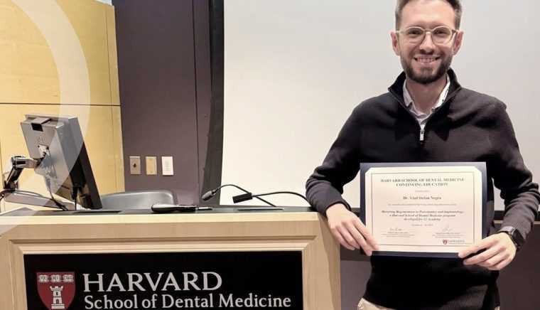 Clinica DENTALIX anunta prezenta dr Vlad Negru la Harvard