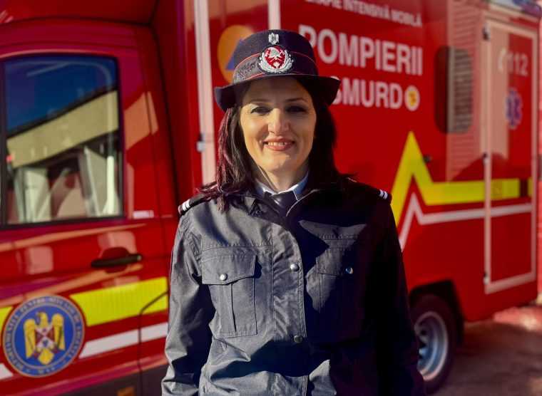 Interventie rapida in Arges la un accident Lt Mihaela Neagoe apreciata de colegii de la ISU