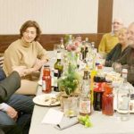 Ion M Ionita si sotia sa Alexandra Andon invitati la ziua inginerului Ilarie Isac