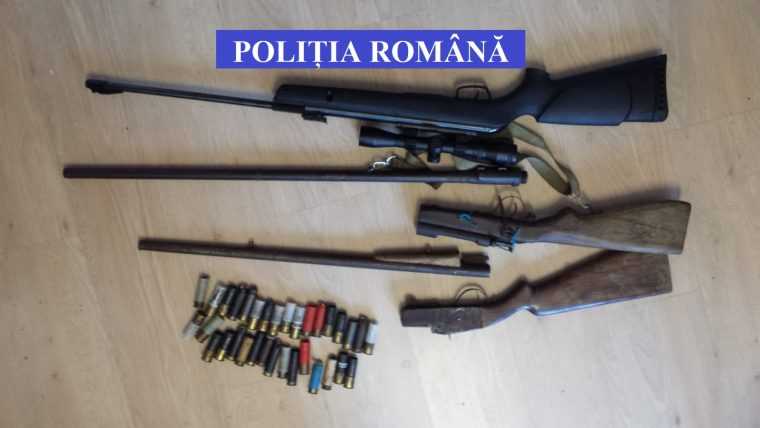 Peste 4500 de arme de foc confiscate de Politie in 2025 plus 10 tone de carne de vanat