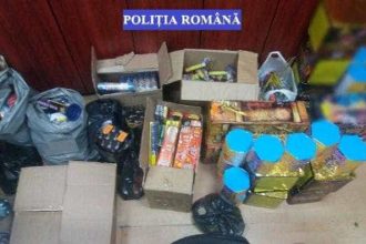 Pirotehnice ilegale descoperite la Pitesti capturate de politie