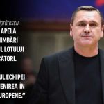 Sorin Capralescu Vom face schimbari in echipa Ne dorim revenirea in cupele europene