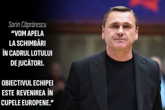 Sorin Capralescu Vom face schimbari in echipa Ne dorim revenirea in cupele europene