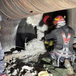 Tanar blocat 48 de ore intr un canal salvat