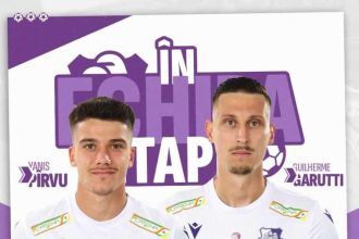 Yanis Pirvu si Guilherme Garutti printre jucatorii remarcati in etapa a 22 a a SuperLigii