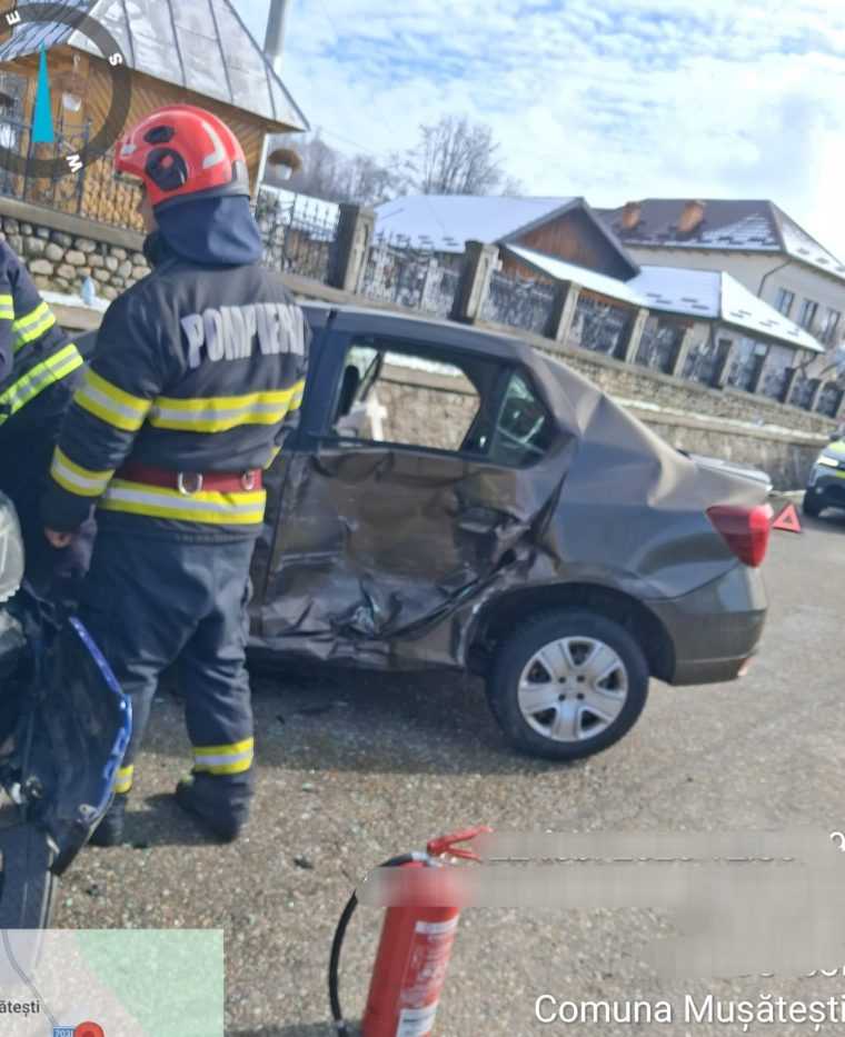 Accident in Arges la Musatesti O persoana ranita transportata cu SMURD ul