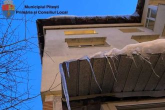 Amenzi la Pitesti pentru cei care nu indepartaza gheaa si turturii