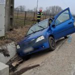 Arges A intrat cu masina in sant