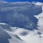 Avalansa surprinsa in zona Balea Lac Risc crescut in Muntii Fagaras