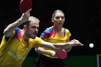 Bernadette Szocs si Eduard Ionescu medalia de aur la dublu mixed in tenis de masa la WTT Star Contender Chennai 2026