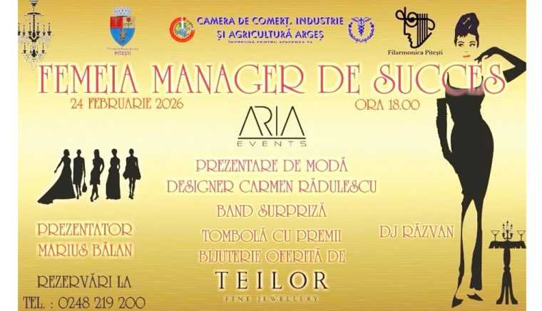 CCIA Arges Gala Femeilor Manager de Succes pe 24 februarie de Dragobete