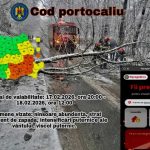Cod portocaliu de ninsoare si viscol in Arges