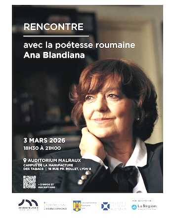 Consulatul General al Romaniei la Lyon O serie de evenimente literare cu participarea poetei Ana Blandiana