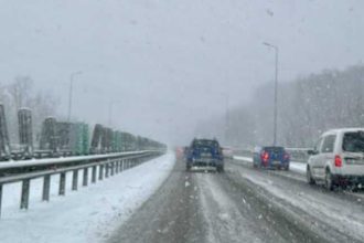 Infotrafic Lapovita si ninsoare pe Autostrada A1 Bucuresti Pitesti si in Bucuresti