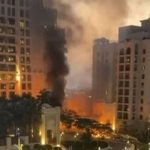 Lovituri grele in Orientul Mijlociu rachete incendii si orase afectate de explozii