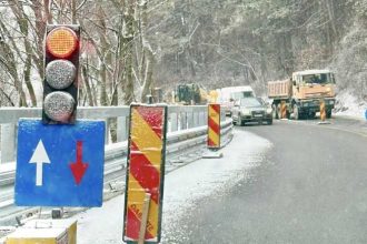 Lucrarile pe DN 73 in zona Dragoslavele au fost reluate