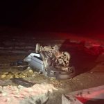 Masina rasturnata la Dambovicioara