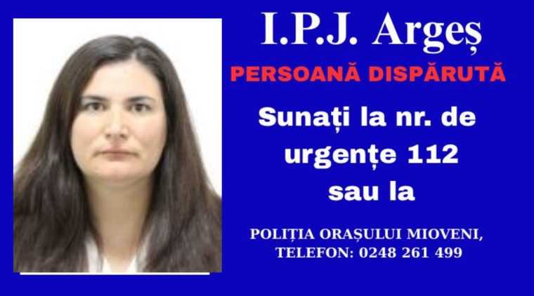Mioveni O femeie a fost data disparuta Are probleme de sanatate