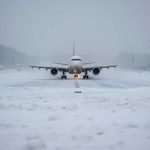 Ninsoarea intensa pune in pericol programul zborurilor pe aeroporturile din Capitala