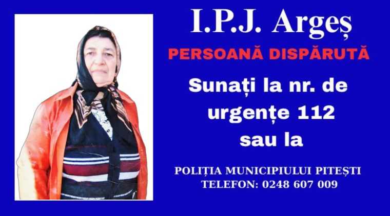 O femeie din Pitesti a disparut de acasa Ati vazut o