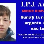 RO Alert Po licia cauta un adolescent de 15 ani plecat voluntar din Topoloveni