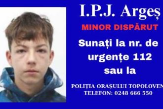 RO Alert Po licia cauta un adolescent de 15 ani plecat voluntar din Topoloveni