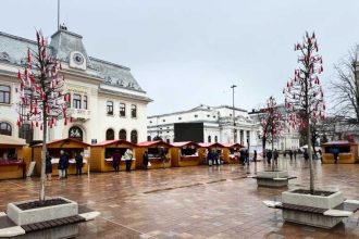 Targul de martisoare a fost deschis in Piata Primariei Pitesti