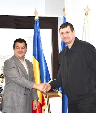 Echipa nationala de bob a Romaniei felicitat la Consiliul Judetean Arges pentru performantele olimpice obtinute