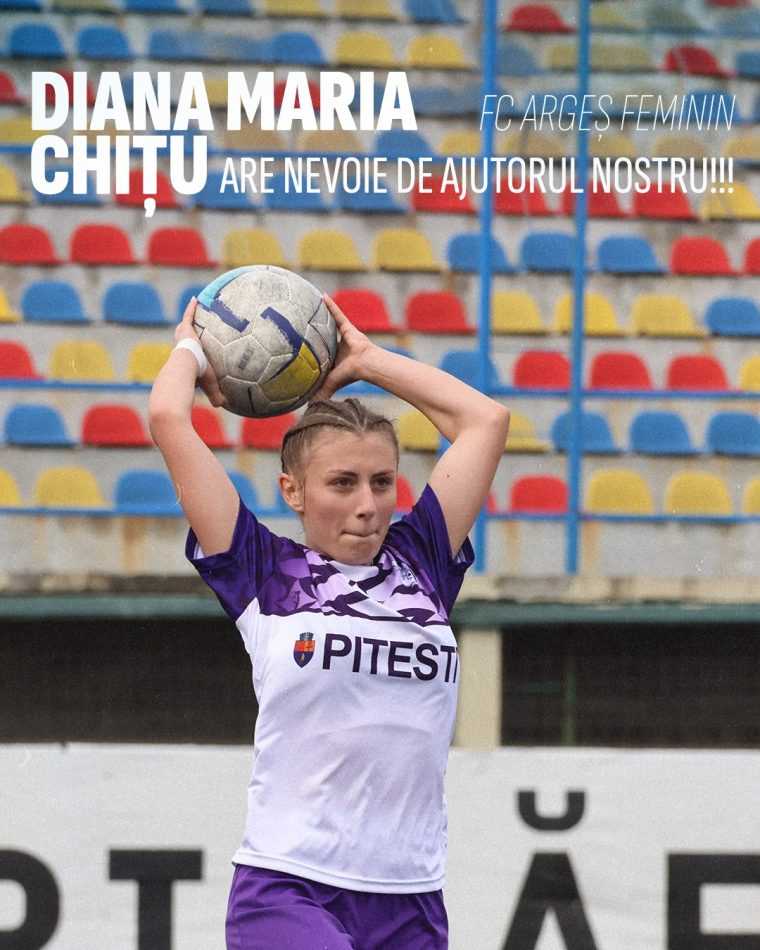 FC Arges Apel de urgenta pentru donare de sange O sportiva are nevoie de ajutor