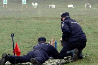 Jandarmii din Arges desfasoara trageri in poligonul de la Mioveni Cand se vor intampla actiunile