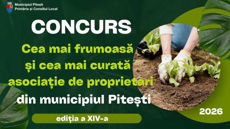 Se deschid inscrierile pentru Cea mai frumoasa si cea mai curata asociatie de proprietari din municipiul Pitesti