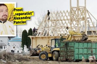 Separare cu muzica in parohia din Stefanesti preotul Panciuc ridica o noua biserica la cimitirul Mironescu
