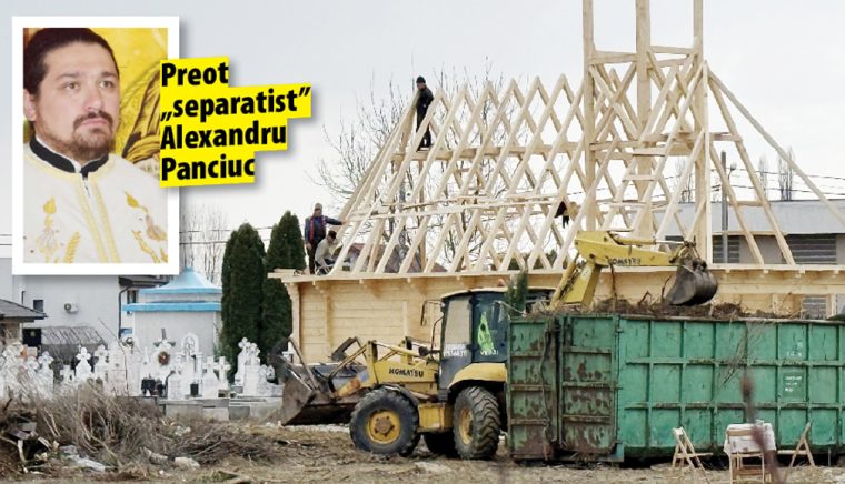 Separare cu muzica in parohia din Stefanesti preotul Panciuc ridica o noua biserica la cimitirul Mironescu