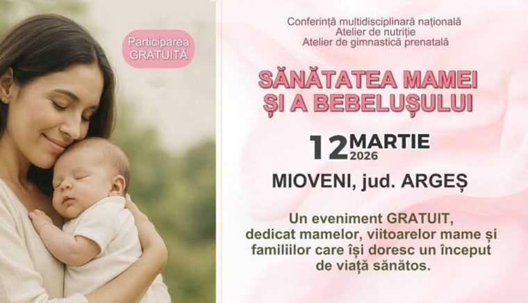 Ultimele locuri disponibile la evenimentul Sanatatea mamei si a bebelusului de la Mioveni