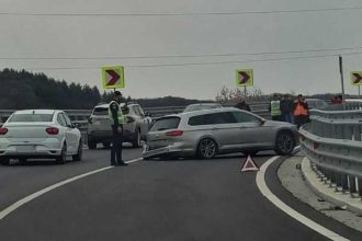 Accident de circulatie la iesirea de pe Autostrada A1 pe directia catre Curtea de Arges