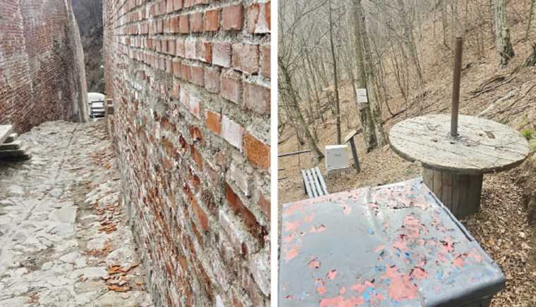 Dracul si a bagat coada la Cetatea lui Dracula Cimentul se desprinde vopseaua se exfoliaza iar caramizile noi se distrug Cornel Popescu A fost si o iarna mai grea a nins a fost un proces de inghet dezghet