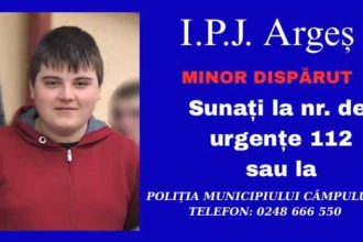 Elev din Arges disparut Cineva l a observat in Campulung