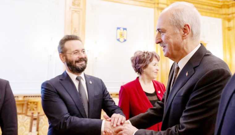 Mihai Cotet intalnire cu Presedintele Marii Adunari Nationale a Turciei