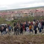 Procesiune traditionala in orasul Topoloveni