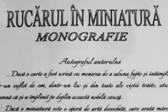 Rucarul in miniatura semnati de Cornel Stoian