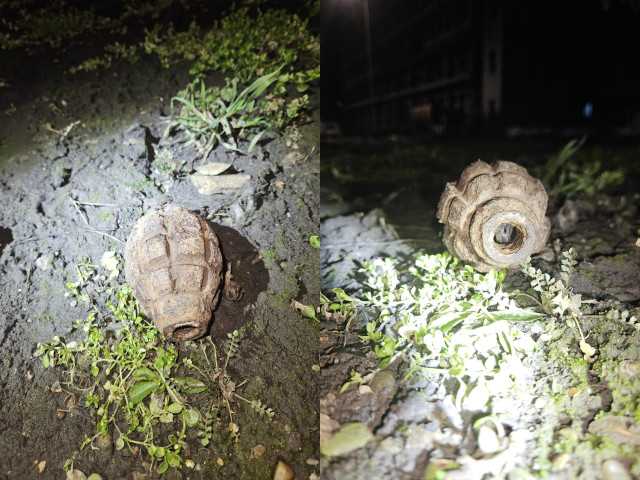 grenada descoperita intre blocuri la galati