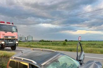 Accident la Rociu in Arges Doua persoane transportate cu ambulante