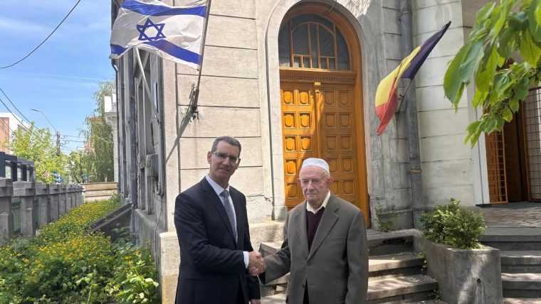 Ambasadorul Israelului a avut o intalnire cu presedintele Comunitatii Evreilor din Pitesti