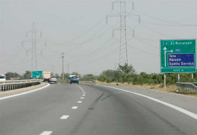 Argesean sanctionat pe autostrada Pieton provocator