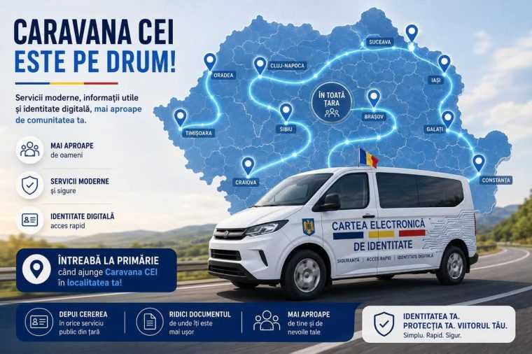 Caravana Cartii Electronice de Identitate in judeul Arges