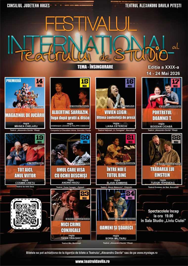 Festival de Teatru la Pitesti Vino in 10 seri de mai Ai de unde alege